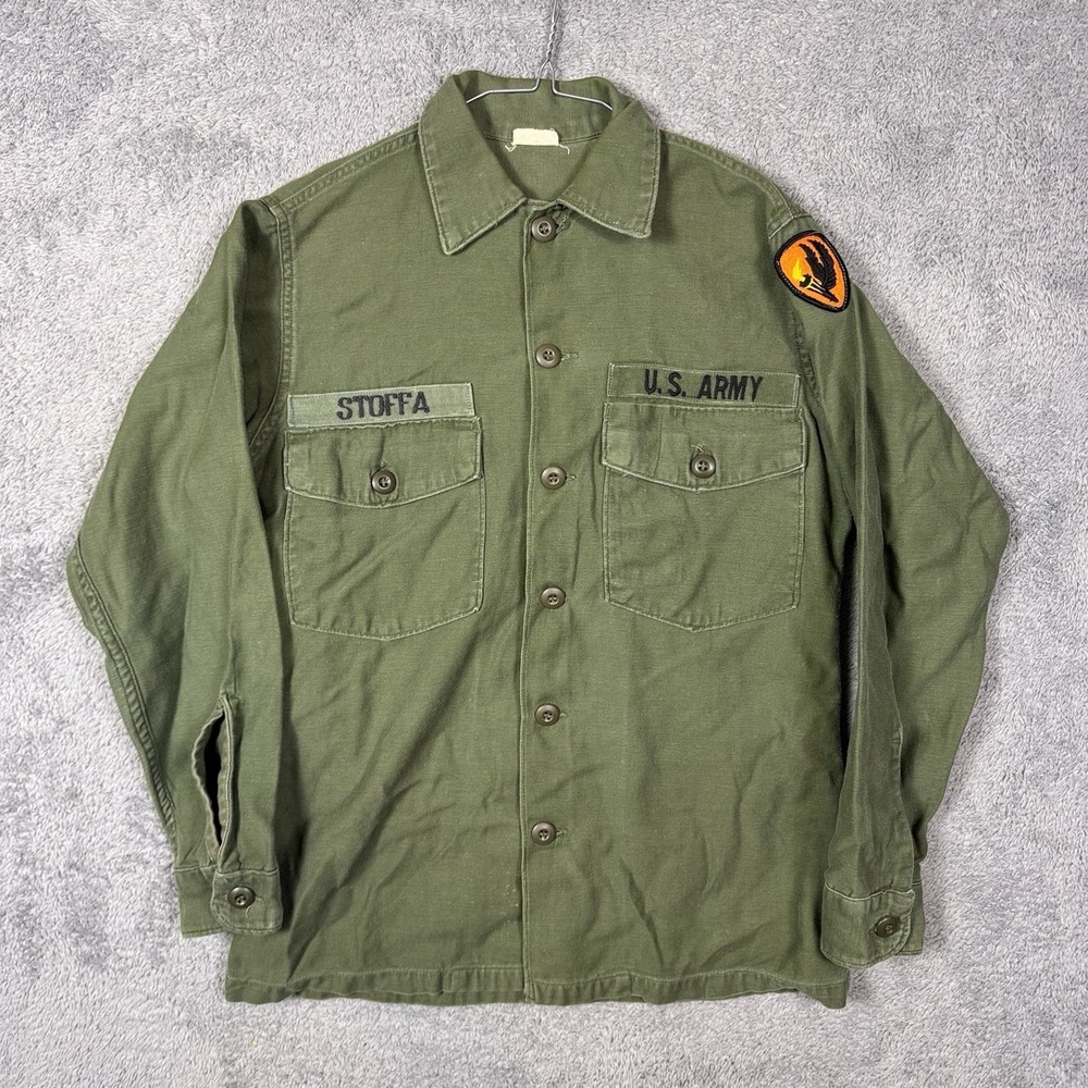 Sateen OG-107 Shirt 14.5x31 Mans‎ Army Aviation Combat US Army Vietnam 1969